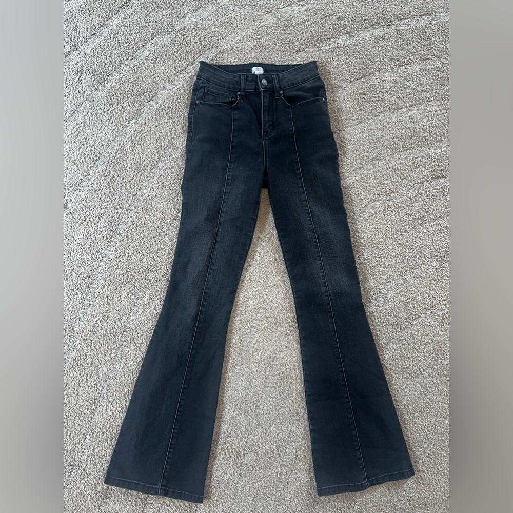 West of melrose black denim flare jeans